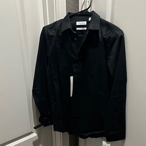 NWT Calvin Klein Black dress shirt - sz 18